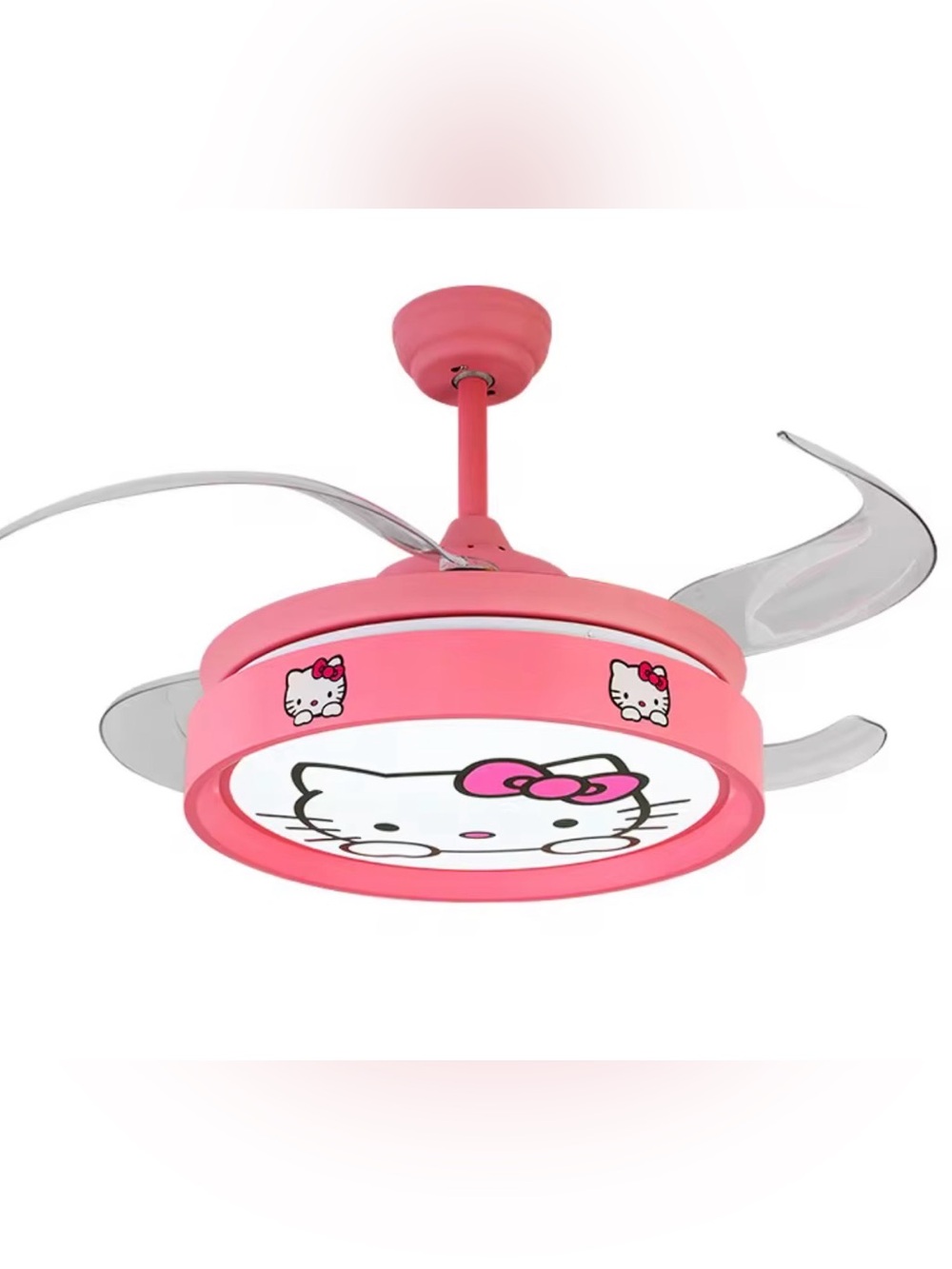 & Other Stories Pink Kids Ceiling Fan Light with Character Motif